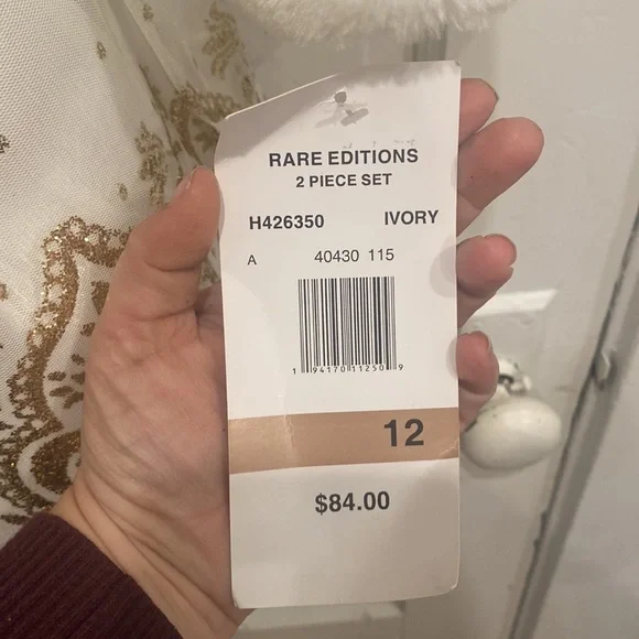 NWT Rare Editions 2 Piece Set Big Girl Size 12 - Picture 5 of 7